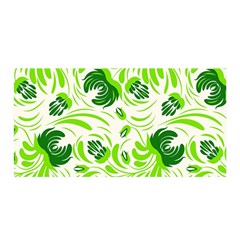 Green Leaves Satin Wrap by Eskimos