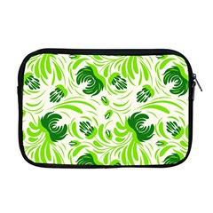 Green Leaves Apple Macbook Pro 17  Zipper Case by Eskimos