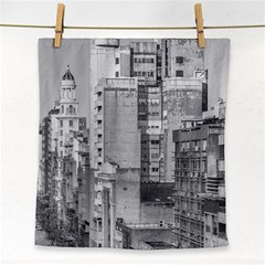 Aerial View Montevideo Uruguay Face Towel by dflcprintsclothing