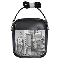 Aerial View Montevideo Uruguay Girls Sling Bag by dflcprintsclothing