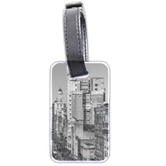 Aerial View Montevideo Uruguay Luggage Tag (two Sides) by dflcprintsclothing