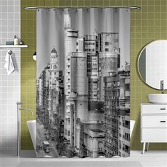 Aerial View Montevideo Uruguay Shower Curtain 48  X 72  (small) 