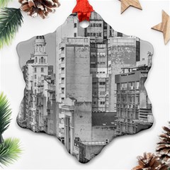 Aerial View Montevideo Uruguay Ornament (snowflake) by dflcprintsclothing