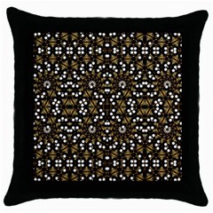 Modern Geometric Ornate Pattern Throw Pillow Case (black) by dflcprintsclothing