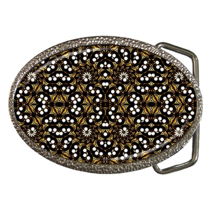 Modern Geometric Ornate Pattern Belt Buckles