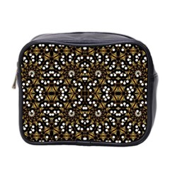 Modern Geometric Ornate Pattern Mini Toiletries Bag (two Sides)