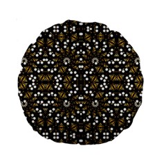 Modern Geometric Ornate Pattern Standard 15  Premium Round Cushions by dflcprintsclothing