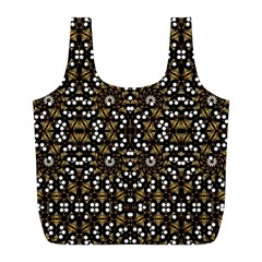 Modern Geometric Ornate Pattern Full Print Recycle Bag (l) by dflcprintsclothing