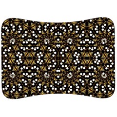 Modern Geometric Ornate Pattern Velour Seat Head Rest Cushion by dflcprintsclothing