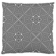 Pattern Formes Geometriques Large Flano Cushion Case (one Side) by kcreatif