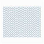 Chevrons Bleu clair/Blanc Small Glasses Cloth Front