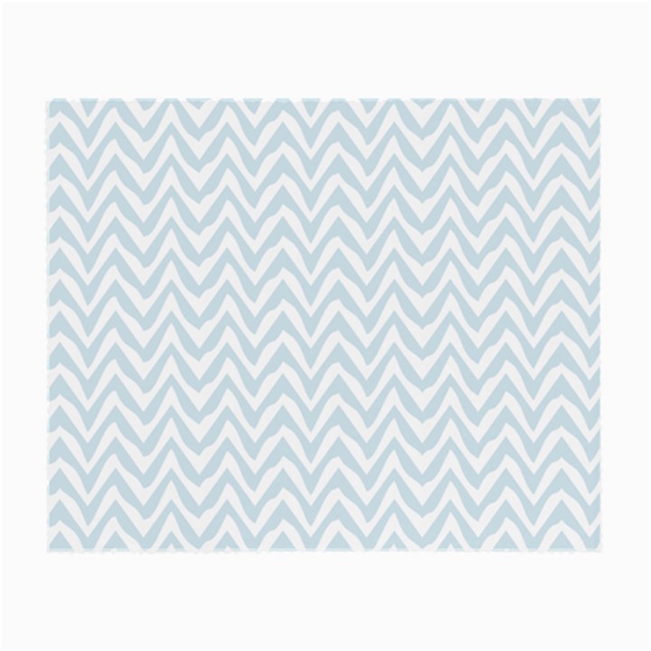 Chevrons Bleu clair/Blanc Small Glasses Cloth