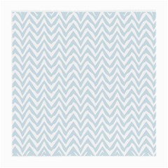 Chevrons Bleu Clair/blanc Medium Glasses Cloth by kcreatif