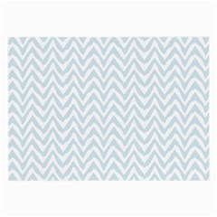 Chevrons Bleu Clair/blanc Large Glasses Cloth (2 Sides) by kcreatif