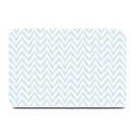 Chevrons Bleu clair/Blanc Plate Mats 18 x12  Plate Mat