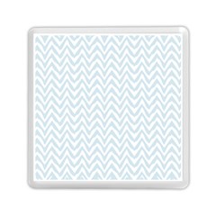 Chevrons Bleu Clair/blanc Memory Card Reader (square) by kcreatif