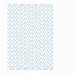 Chevrons Bleu Clair/blanc Small Garden Flag (two Sides) by kcreatif