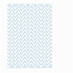 Chevrons Bleu Clair/blanc Large Garden Flag (two Sides) by kcreatif