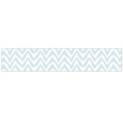 Chevrons Bleu Clair/blanc Large Flano Scarf  by kcreatif