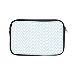 Chevrons Bleu Clair/blanc Apple Macbook Pro 13  Zipper Case by kcreatif