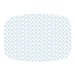 Chevrons Bleu Clair/blanc Mini Square Pill Box