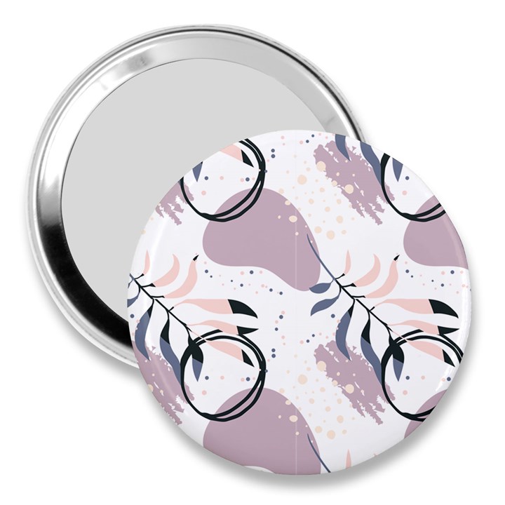 Tropical Floral Pattern 3  Handbag Mirrors