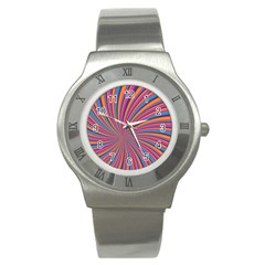 Psychedelic Groovy Pattern 2 Stainless Steel Watch