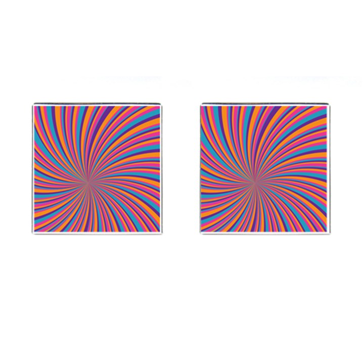 Psychedelic Groovy Pattern 2 Cufflinks (Square)