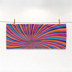 Psychedelic Groovy Pattern 2 Hand Towel by designsbymallika