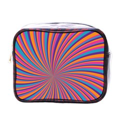 Psychedelic Groovy Pattern 2 Mini Toiletries Bag (one Side) by designsbymallika