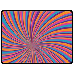 Psychedelic Groovy Pattern 2 Fleece Blanket (large)  by designsbymallika