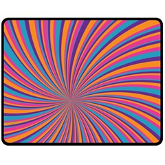 Psychedelic Groovy Pattern 2 Fleece Blanket (Medium) 