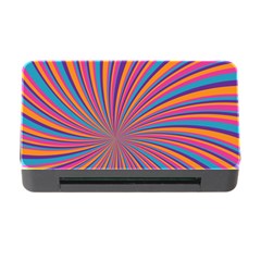 Psychedelic Groovy Pattern 2 Memory Card Reader With Cf by designsbymallika