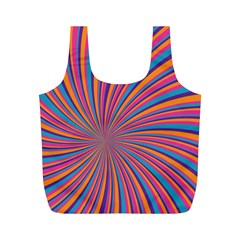 Psychedelic Groovy Pattern 2 Full Print Recycle Bag (M)