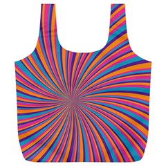 Psychedelic Groovy Pattern 2 Full Print Recycle Bag (XL)