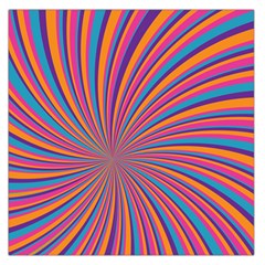 Psychedelic Groovy Pattern 2 Large Satin Scarf (Square)