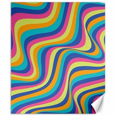 Psychedelic Groocy Pattern Canvas 8  X 10  by designsbymallika