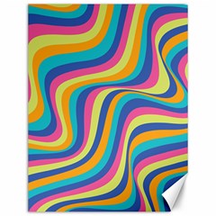 Psychedelic Groocy Pattern Canvas 12  X 16  by designsbymallika