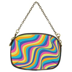 Psychedelic Groocy Pattern Chain Purse (two Sides) by designsbymallika