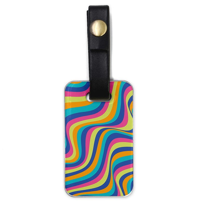 Psychedelic Groocy Pattern Luggage Tag (one side)