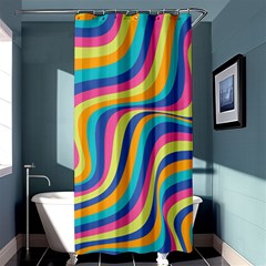 Psychedelic Groocy Pattern Shower Curtain 36  X 72  (stall)  by designsbymallika