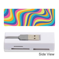 Psychedelic Groocy Pattern Memory Card Reader (stick) by designsbymallika