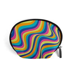 Psychedelic Groocy Pattern Accessory Pouch (small) by designsbymallika