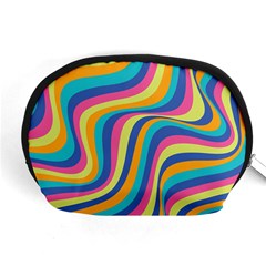 Psychedelic Groocy Pattern Accessory Pouch (medium) by designsbymallika