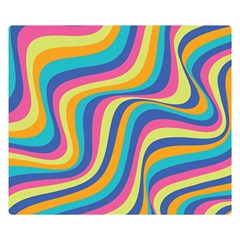 Psychedelic Groocy Pattern Double Sided Flano Blanket (small)  by designsbymallika