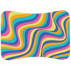 Psychedelic Groocy Pattern Velour Seat Head Rest Cushion by designsbymallika