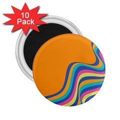 Psychedelic-groovy-pattern 2 25  Magnets (10 Pack)  by designsbymallika