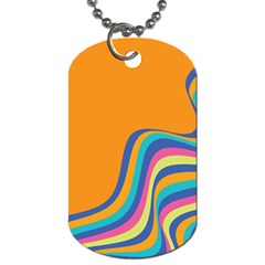 Psychedelic-groovy-pattern Dog Tag (two Sides) by designsbymallika