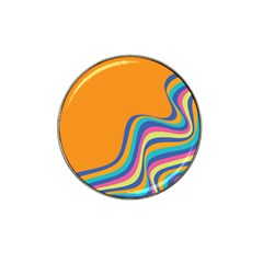 Psychedelic-groovy-pattern Hat Clip Ball Marker (4 Pack) by designsbymallika