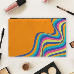 Psychedelic-groovy-pattern Cosmetic Bag (large) by designsbymallika